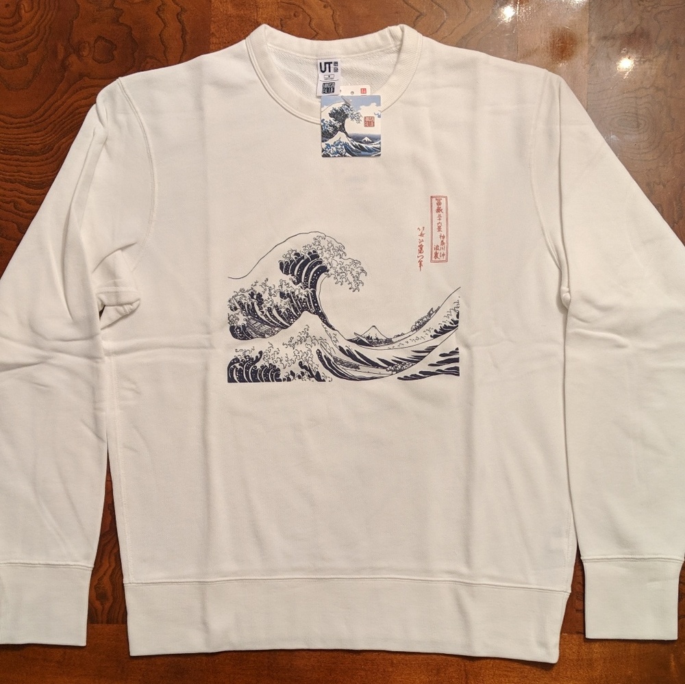 Katsushika Hokusai Blue Kanagawa Wave Sweatshirt